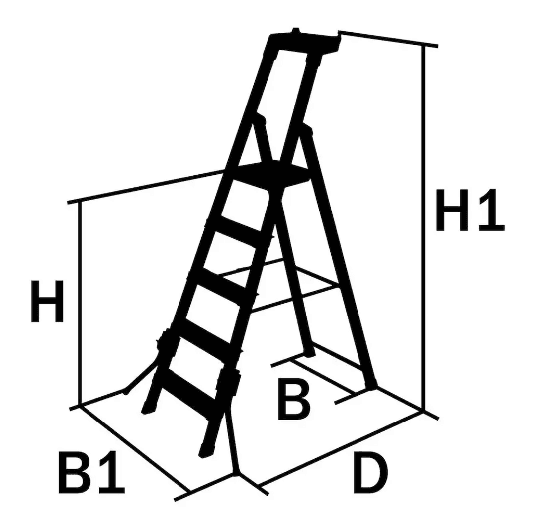 Hyr Trappstege med stödben 3095 mm | VVS Depån