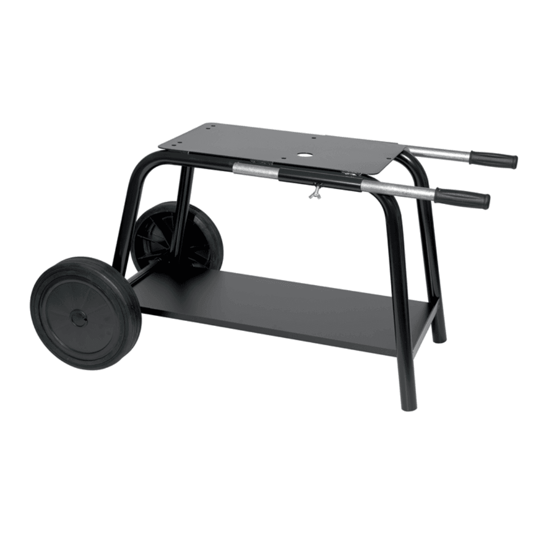 Hjulstativ med förvaringsutrymme för material